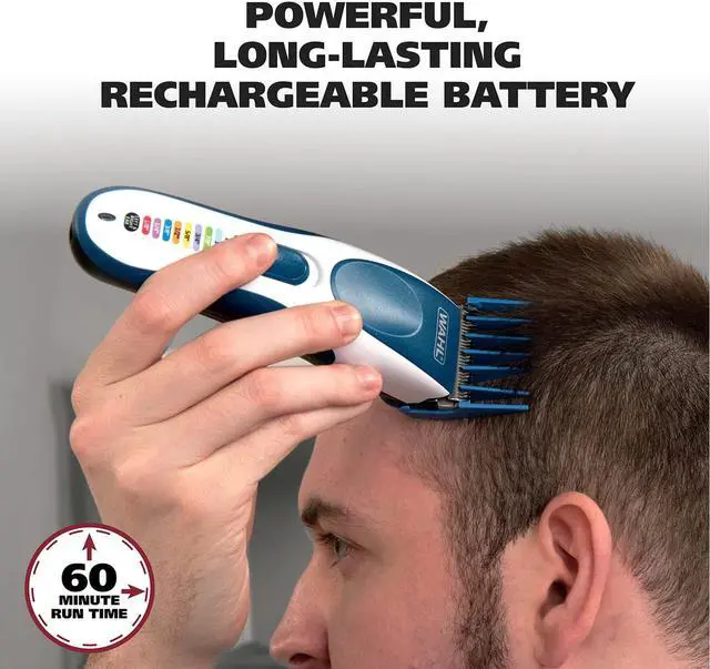 Alt view image 6 of 7 - Wahl Color Pro Cordless Rechargeable Hair Clipper & Trimmer  Easy Color-Coded Guide Combs - for Men, Women, & Children  Model 9649P