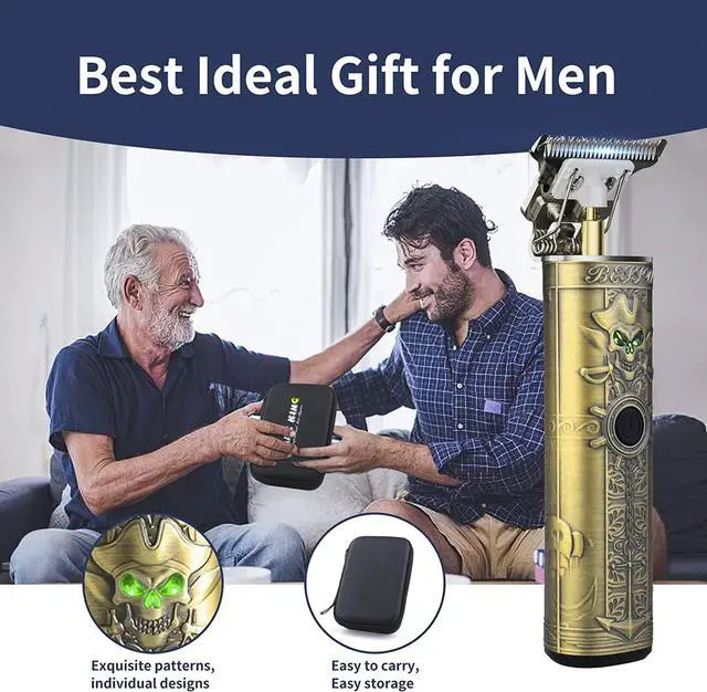 Alt view image 6 of 6 - Beard Trimmer for Men, Zero Gapped Trimmer for Men T-Blade Trimmer Cordless Rechargeable Edgers Clippers Haircut & Grooming Kit with Travel Storage Case