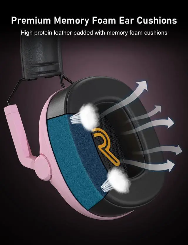 Alt view image 2 of 7 - SG500 Gaming Headset for PS5 PS4 Xbox, Surround Sound Headset with Noise Canceling Microphone - Detachable Memory Foam Ear Pads Portable Foldable Headphones for PC Switch Laptop - Pink