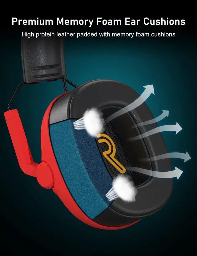 Alt view image 4 of 7 - SG500 Gaming Headset for PS5 PS4 Xbox, Surround Sound Headset with Noise Canceling Microphone - Detachable Memory Foam Ear Pads Portable Foldable Headphones for PC Switch - Red&Blue
