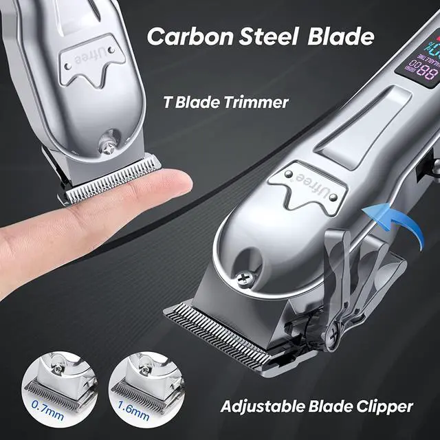 Alt view image 4 of 6 - Ufree Hair Clippers for Men Professional & Hair Beard Trimmer Kit, Mens Grooming Kit, Barber Clippers Haircut Kit, Shaving Kit Electric Razor Shaver for Men, Fade Clippers Hair Cutting Kit