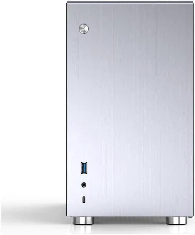Main image of V-10 Mini-ITX Gaming Computer Chassis Support ITX Motherboard Vertical Air Channel USB 3.0 *1 Aluminum Version-Silver (without accessories)