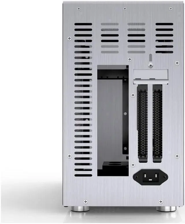 Alt view image 3 of 4 - V-10 Mini-ITX Gaming Computer Chassis Support ITX Motherboard Vertical Air Channel USB 3.0 *1 Aluminum Version-Silver (without accessories)
