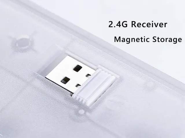 Alt view image 3 of 6 - AULA F3032 Wireless Mechanical Keyboard Bluetooth Three-mode Transparent Customized game-specific 87 keys RGB Backlit Hot Swap