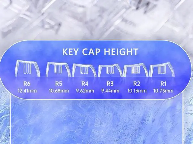 Alt view image 6 of 6 - AULA F3032 Wireless Mechanical Keyboard Bluetooth Three-mode Transparent Customized game-specific 87 keys RGB Backlit Hot Swap