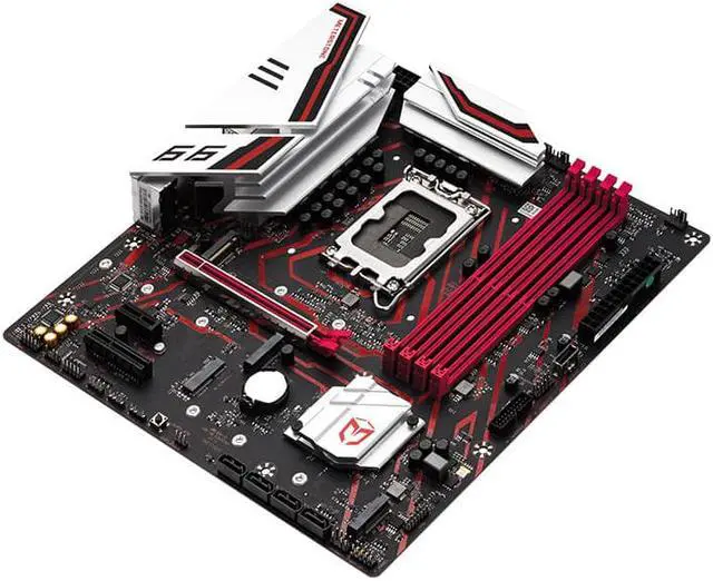 Alt view image 4 of 5 - MAXSUN B660M RED Micro ATX Motherboard , Intel LGA 1700/ M-ATX/ DDR4/ M.2/ PCIe 4.0/ USB 3.2 Gen1/ 2.5GbE LAN/HDMI, DP, VGA