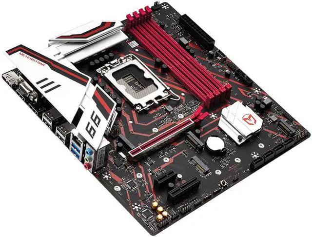 Alt view image 2 of 5 - MAXSUN B660M RED Micro ATX Motherboard , Intel LGA 1700/ M-ATX/ DDR4/ M.2/ PCIe 4.0/ USB 3.2 Gen1/ 2.5GbE LAN/HDMI, DP, VGA