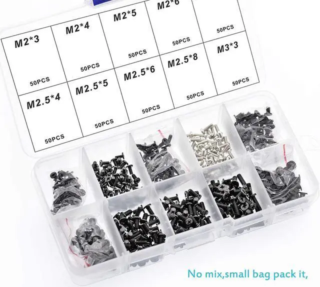 Alt view image 4 of 6 - 500pcs Laptop Notebook Computer Screw Kit Set for IBM HP Dell Lenovo Samsung Sony Toshiba Gateway Acer
