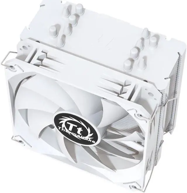 Alt view image 5 of 7 - Thermaltake S600 RGB White Edition CPU Cooler, 120mm 1800RPM PWM Fan with High Performance Copper Heat Pipes (6 Heat Pipes)CL-P093-AL12SW-C, White CPU Cooler