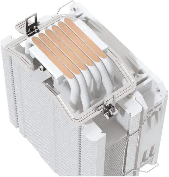 Alt view image 7 of 7 - Thermaltake S600 RGB White Edition CPU Cooler, 120mm 1800RPM PWM Fan with High Performance Copper Heat Pipes (6 Heat Pipes)CL-P093-AL12SW-C, White CPU Cooler