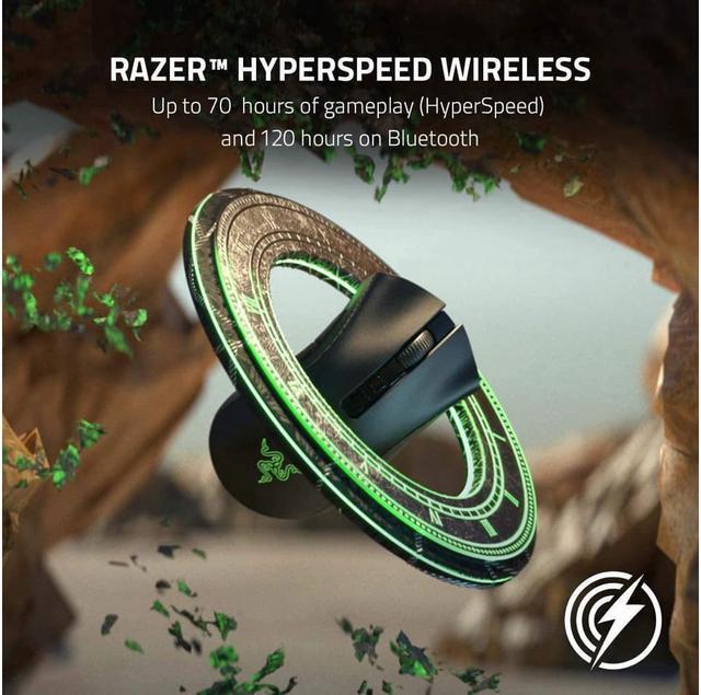 Alt view image 5 of 7 - Razer DeathAdder V2 Pro Wireless Gaming Mouse: 20K DPI Optical Sensor - 3X Faster Than Mechanical Optical Switch - Chroma RGB Lighting - 70 Hr Battery Life - 8 Programmable Buttons - Classic Black