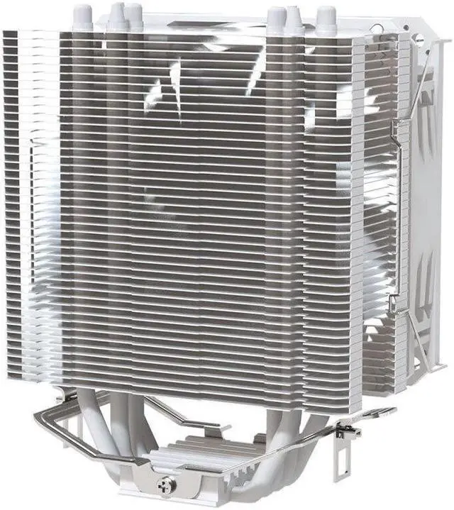 Alt view image 6 of 7 - Thermaltake S400 RGB White Edition CPU Cooler, 120mm 1800RPM PWM Fan with High Performance Copper Heat Pipes (4 Heat Pipes) CL-P081-AL12SW-B, White CPU Cooler
