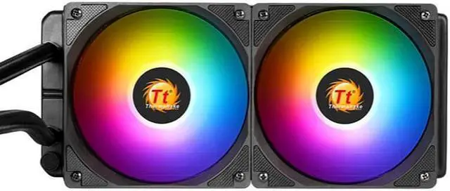 Alt view image 2 of 7 - Thermaltake Dragon 240 Riing ARGB All-In-One CPU Water Cooling Radiator, PWM, ARGB Fan, Shenguang Sync, Support 1700