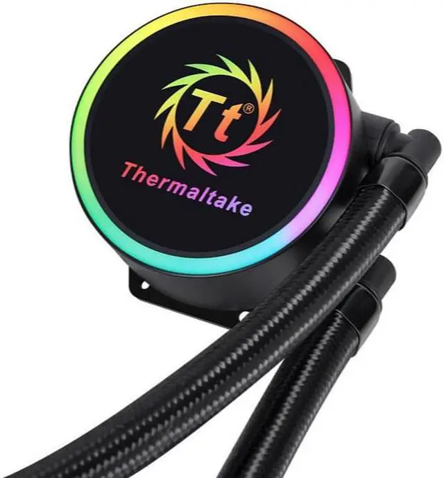 Alt view image 3 of 7 - Thermaltake Dragon 240 Riing ARGB All-In-One CPU Water Cooling Radiator, PWM, ARGB Fan, Shenguang Sync, Support 1700