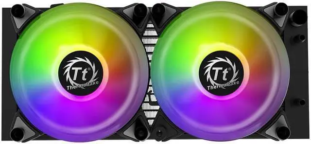 Alt view image 2 of 6 - Thermaltake Hurricane S240 ARGB All-in-One CPU Liquid Cooler, ARGB Light Synchronization, ARGB PWM FAN, Support 12th Generation 1700 Interface