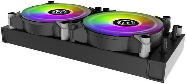 Alt view image 3 of 6 - Thermaltake Hurricane S240 ARGB All-in-One CPU Liquid Cooler, ARGB Light Synchronization, ARGB PWM FAN, Support 12th Generation 1700 Interface