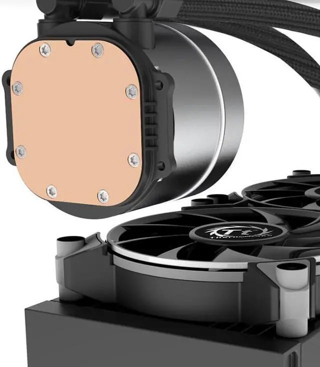 Alt view image 5 of 6 - Thermaltake Hurricane S240 ARGB All-in-One CPU Liquid Cooler, ARGB Light Synchronization, ARGB PWM FAN, Support 12th Generation 1700 Interface