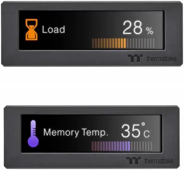 Alt view image 2 of 7 - Thermaltake Pacific A2 Ultra 3.9 inch LCD Display Memory Water Block, Aluminum heat sink/Real-time Software Temperature Measurement/DDR3/DDR4/DDR5, CL-W333-CU00SW-A