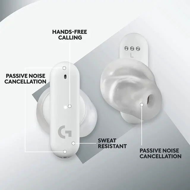 Alt view image 5 of 6 - Logitech G FITS True Wireless Gaming Earbuds, Custom Molded Fit, Lightspeed + Bluetooth, Four Beamforming Microphones, PC, Mac, PS5, PS4, Mobile, Nintendo Switch