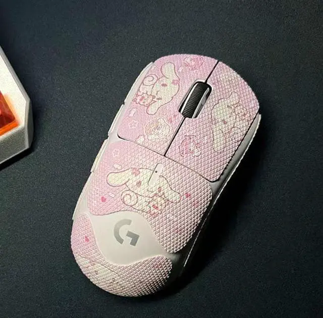 Main image of Mouse Sticker Grip Tape for Logitech G 910-005270 Pro Wireless Gaming Mouse Anti-slip Mouse Sweat Resistant Pad Tape for Gaming Computer Protect Color: (001)-Pink Cinnamoroll