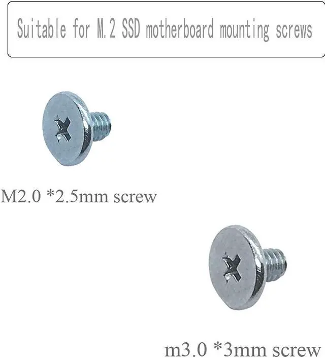 Alt view image 4 of 6 - PCIe NVMe M.2 SSD Mounting Screws Kit for Asus Gigabyte ASRock Msi Motherboards, 30pcs