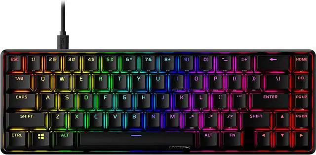 Main image of HyperX Alloy Origins 65 - Mechanical Gaming Keyboard  Compact 65% Form Factor - Linear Red Switch - Double Shot PBT Keycaps - RGB LED Backlit - NGENUITY Software Compatible
