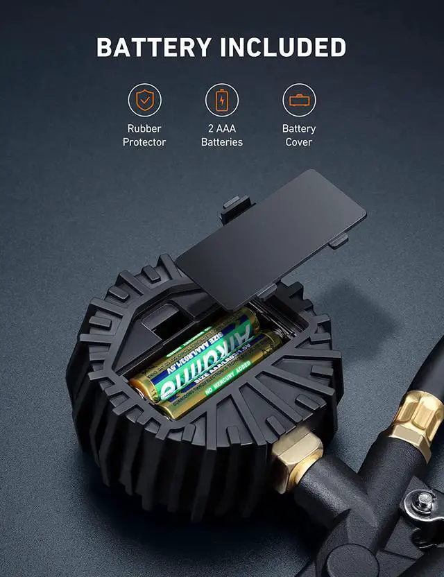 Alt view image 6 of 7 - CORN Digital Tire Pressure Gauge with Inflator, 250 PSI Air Chuck and Compressor Accessories Heavy Duty with Quick Connect Coupler, 0.1 Display Resolution, Car Accessories for SUV, Truck, RV