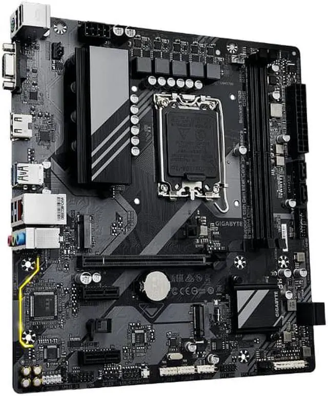 Alt view image 3 of 5 - GIGABYTE B760M D2H LGA 1700 Intel B760 M-ATX Motherboard With DDR5, 2* M.2, PCIe 4.0, USB 3.2 Gen 1 , 2.5GbE LAN, Q-Flash Plus