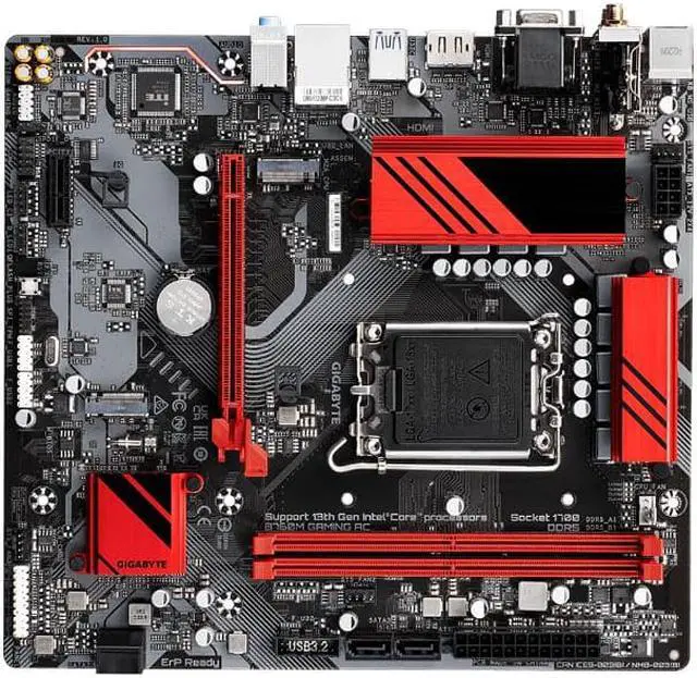 Alt view image 4 of 5 - GIGABYTE B760M GAMING AC (Wi-Fi) LGA 1700 Intel B760 M-ATX Motherboard DDR5, 2* M.2, PCIe 4.0, USB 3.2 Gen 1 , 2.5GbE LAN, Q-Flash Plus