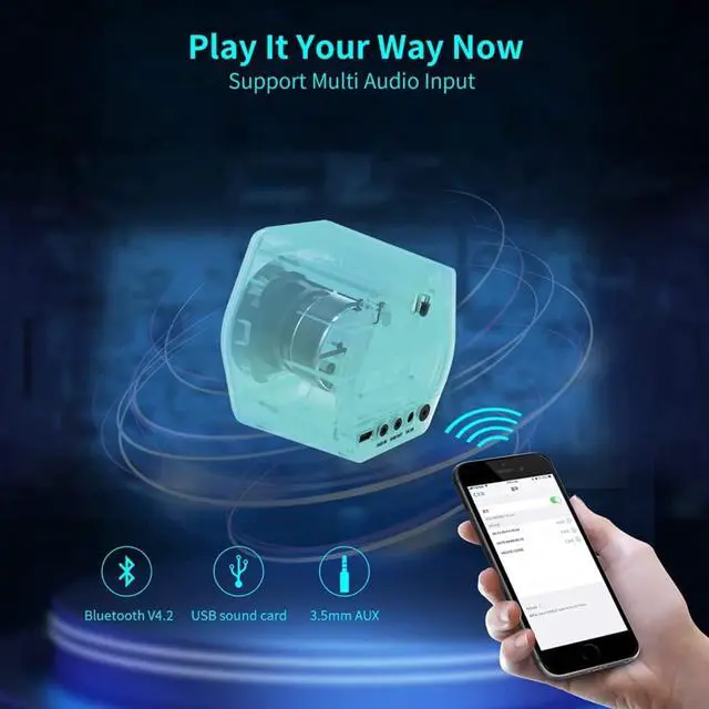 Alt view image 5 of 8 - Edifier G2000 32W PC Computer Speakers for Gaming Desktop PC Laptop Mac Computer Woofer Speakers Bluetooth USB 3.5mm AUX Inputs RGB Lights Multimedia Speakers White