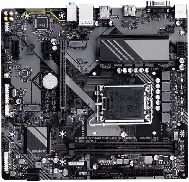 Alt view image 3 of 4 - GIGABYTE B760M D2HX SI LGA 1700 Intel B760 M-ATX Motherboard With DDR5*2, 2* M.2, PCIe 4.0, USB 3.2 Gen 1 , 2.5GbE LAN, Q-Flash Plus(OEM , Industrial packaging non-color box)