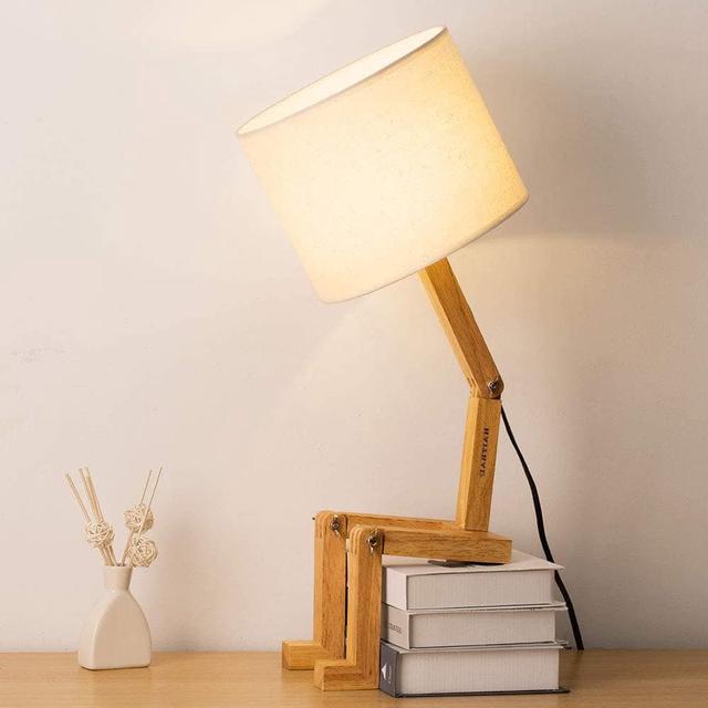 Corn Cute Desk Lamp - Creative Table Lamp With Wood Base Changeable Shape Desk  Lamp for Bedroom, Study, Office, Kids Room 