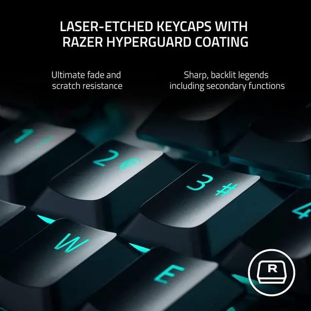 Alt view image 6 of 7 - Razer DeathStalker V2 Pro TKL Wireless Gaming Keyboard: Low-Profile Optical Switches - Linear Red - HyperSpeed Wireless & Bluetooth 5.0-50 Hr Battery - Ultra-Durable Coated Keycaps - Chroma RGB
