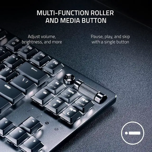 Alt view image 7 of 7 - Razer DeathStalker V2 Pro TKL Wireless Gaming Keyboard: Low-Profile Optical Switches - Linear Red - HyperSpeed Wireless & Bluetooth 5.0-50 Hr Battery - Ultra-Durable Coated Keycaps - Chroma RGB
