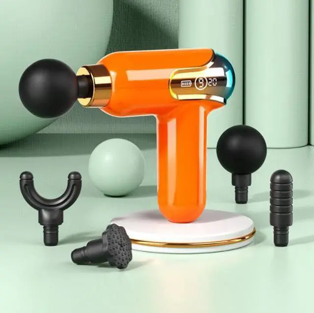 Main image of Massage Gun Deep Tissue Massager Portable Shock Muscle Massage Gun Handheld Full-Body Massager Small Silent Back Massage Gun Gift for Ms. Mom BFF Orange