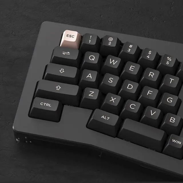 Alt view image 4 of 6 - Alice Pro Mechanical Keyboard Hot-Swappable Wired Gasket Structure RGB Customization Kit Universal Black