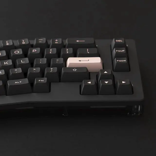 Alt view image 5 of 6 - Alice Pro Mechanical Keyboard Hot-Swappable Wired Gasket Structure RGB Customization Kit Universal Black