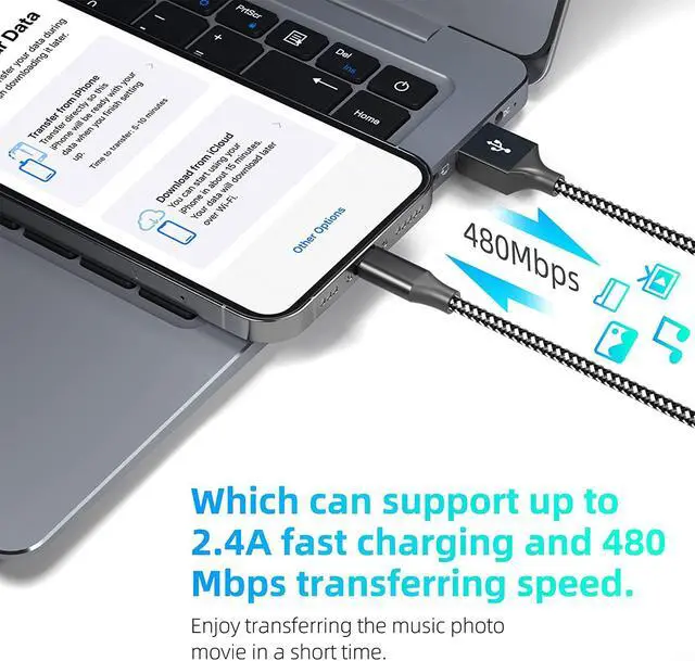 Alt view image 5 of 6 - iPhone Charger [Apple MFi Certified] 3Pack 10FT Nylon Braided Lightning Cable Fast Charging iPhone Charger Cord Compatible with iPhone 13 12 11 Pro Max XR XS X 8 7 6 Plus SE and More