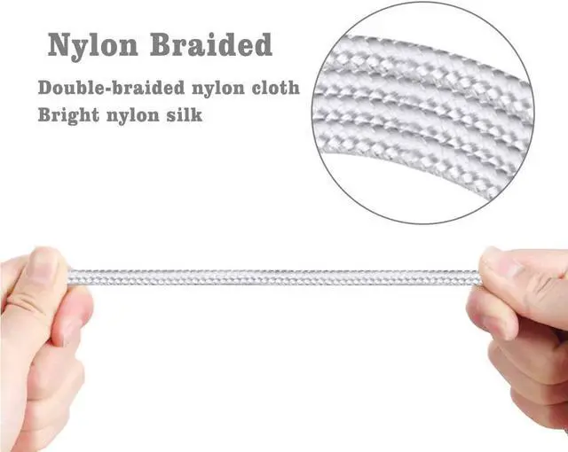 Alt view image 3 of 6 - iPhone Charger Cable [Mfi-Certified] 3Pack 10ft Nylon Braided High Speed USB Charging Cord Compatible with iPhone 12/11/XS/XR/X/8/7/6/5/iPad