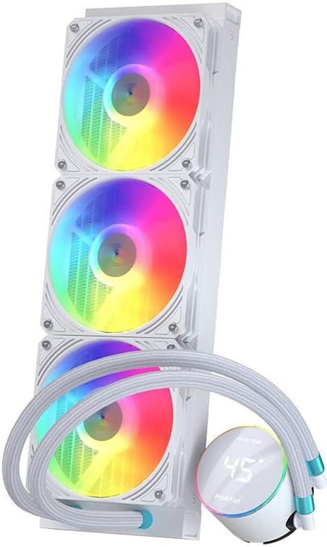 ProArtist GRATIFY AIO 5 All-In-One CPU Water Cooling Radiator, ARGB Fan,  Visualized Temperature Display With Rotating Water Block , Supported 