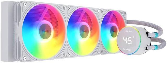 ProArtist GRATIFY AIO 5 All-In-One CPU Water Cooling Radiator, ARGB Fan,  Visualized Temperature Display With Rotating Water Block , Supported