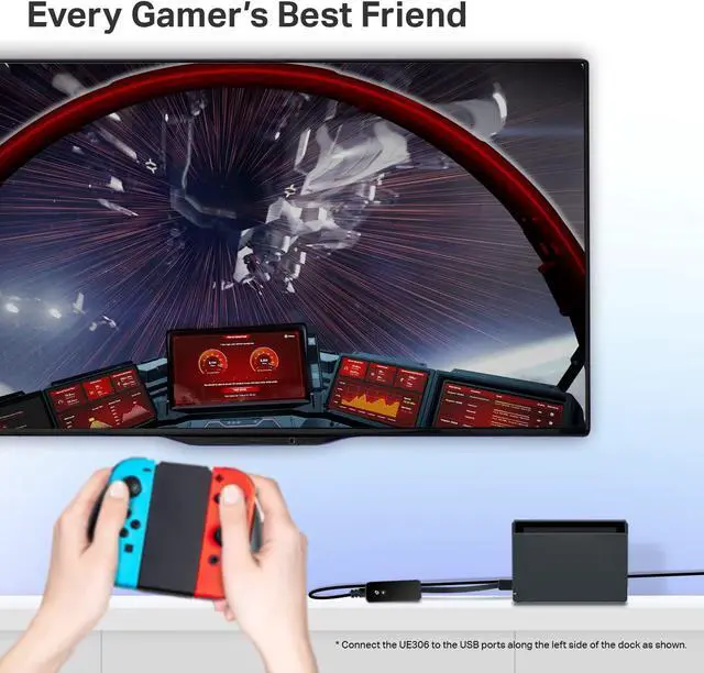 Alt view image 3 of 7 - TP-Link USB to Ethernet Adapter (UE306), Foldable USB 3.0 to Gigabit Ethernet LAN Laptop Network Adapter, Supports Nintendo Switch, Windows, Linux, Apple MacBook OS 10.11-10.15, Surface