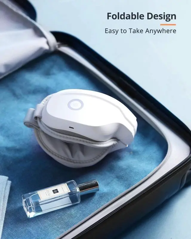 Alt view image 7 of 7 - CORN Eye Massager with Heat, Bluetooth Music Heated Massager for Migraines, Relax and Reduce Eye Strain Dark Circles Eye Bags Dry Eye Improve Sleep, Ideal Gifts for Women/Men