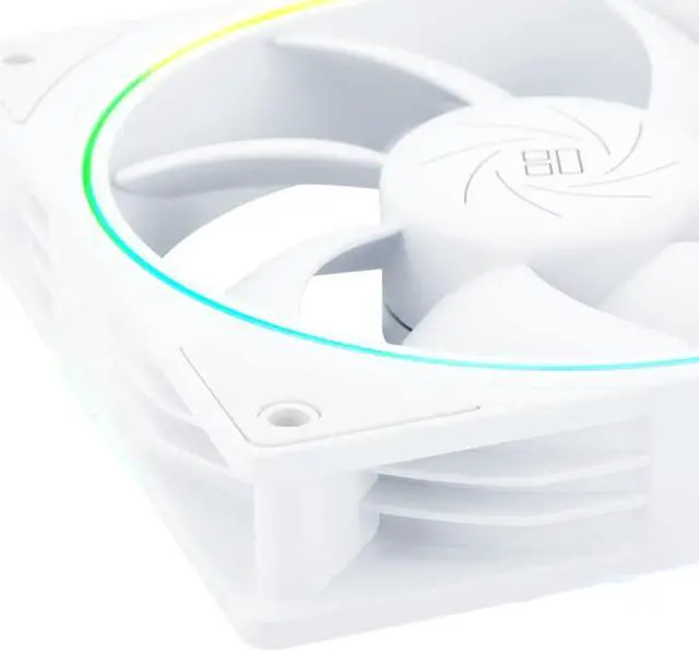 Alt view image 5 of 7 - Thermalright TL-S12W 120mm Case Fan (White)3 Packs , ARGB Double Halo Light Effect, Shock Absorption and Low Noise, Support Motherboard Light Effect Synchronization (OEM)