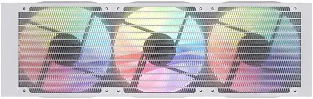 Alt view image 5 of 5 - Corn Economic Aio 5 Series Integrated Water Cooling Radiator ARGB supports 12th generation CPU 360mm PWM ARGB SYNC Fan/Infinity Mirror Cooling Head Supported Platforms LGA1200/LGA1700/AM4 White