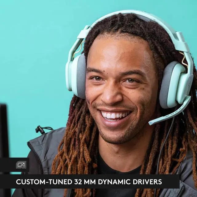 Alt view image 6 of 7 - A10 Gaming Headset Gen 2 Wired Headset - Over-Ear Gaming Headphones with flip-to-Mute Microphone, 32 mm Drivers, for Xbox Series X|S, Xbox One, Playstation 5/4, Nintendo Switch, PC, Mac - Mint
