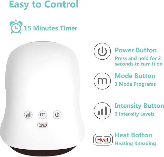 Alt view image 3 of 7 - CORN Hand Massager - Cordless Hand Massager with Heat and Compression for Arthritis and Carpal Tunnel - Gifts for Women(White)