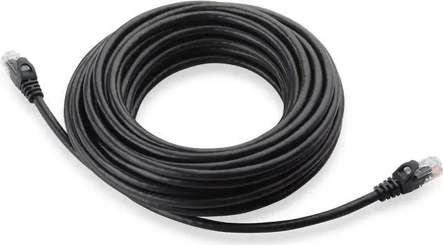 Alt view image 6 of 7 - 10Gbps Snagless Cat 6 Ethernet Cable 25 ft (Cat 6 Cable, Cat6 Cable, Internet Cable, Network Cable) in Black