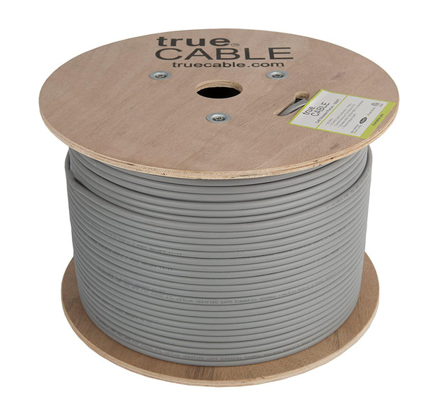 thumbnail image 2 of 1000ft Cat6 Plenum CMP Shielded Ethernet Cable – Blue, F/UTP, 23AWG Solid Bare Copper, 550MHz 2 of 6