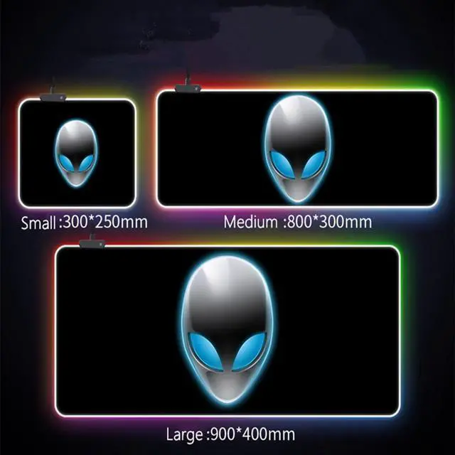 Main image of Alienware Gaming Mouse Pad,RGB LED Lighting 7 Colorful Mousepad,4 light modes,Mobile App control,Soft Extended Large USB Mouse Mat for Laptop, Computer & Office